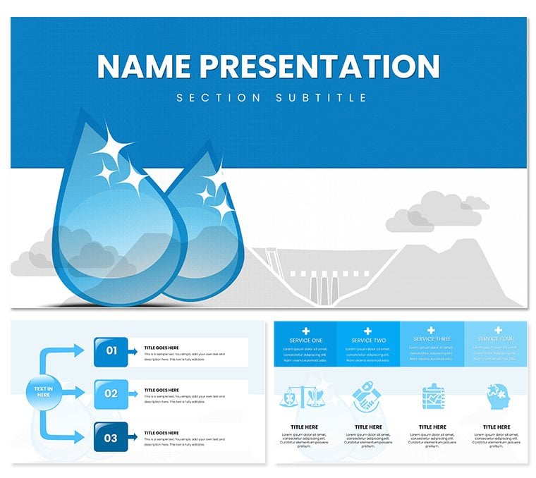 Hydropower Energy Keynote template for presentation