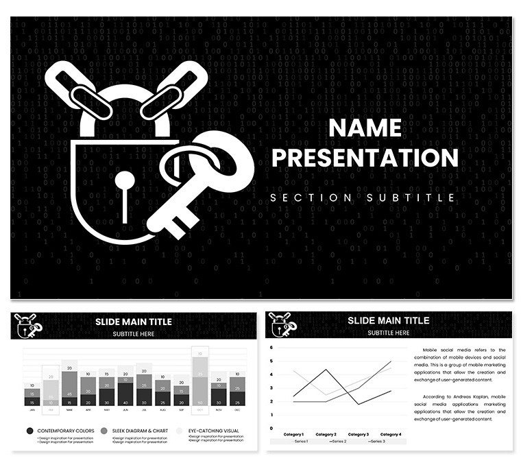 Background Information Security Code Keynote template