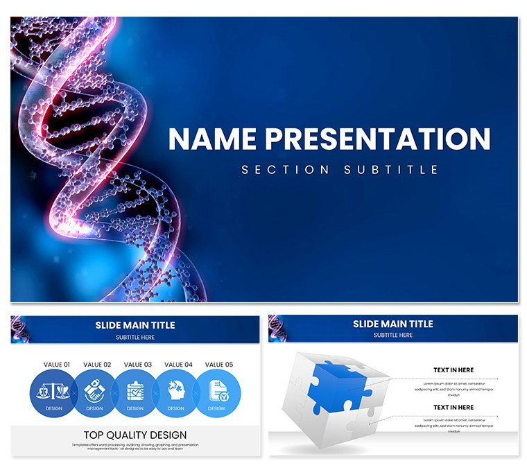 Create Stunning DNA Genome Presentations with Our Keynote Template