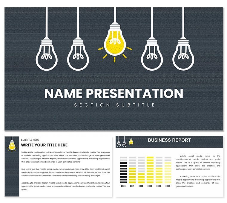 Top Marketing Ideas in the World Keynote Template | Customizable Marketing Presentation