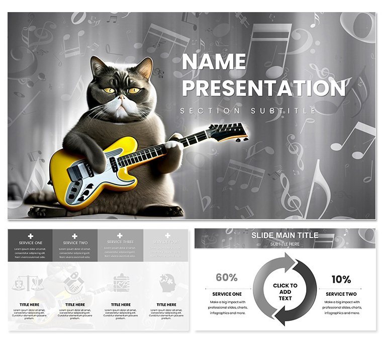 Music Presentation Keynote Template - Customize Your Music Presentation