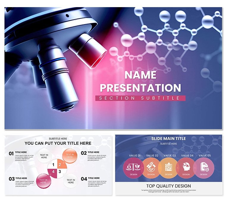 Microbiology Microscope Keynote Template | Presentation Download