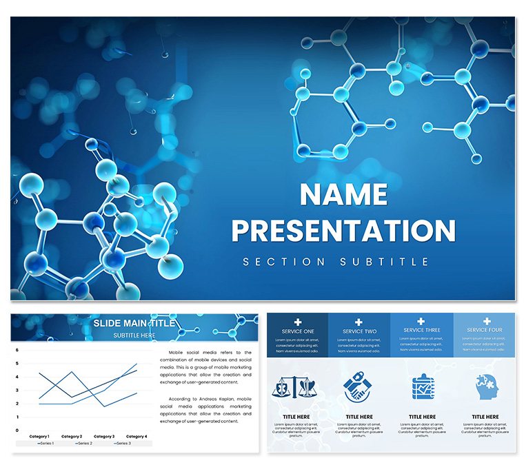 Structure Molecules Keynote Template | Presentation Download