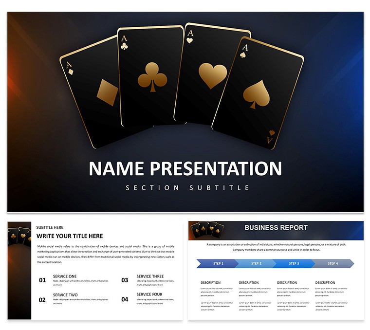 Cards Casino Keynote Template: Presentations