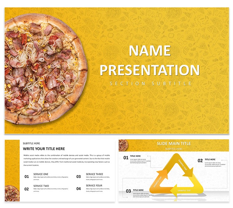 Menu Pizza Keynote Template: Presentation