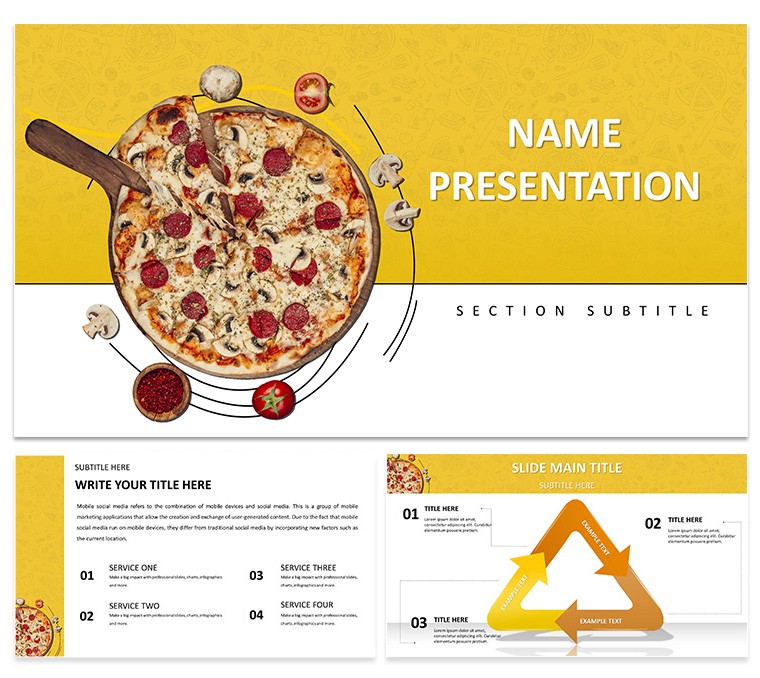 Delicious Pizza Recipe Keynote Template: Presentation