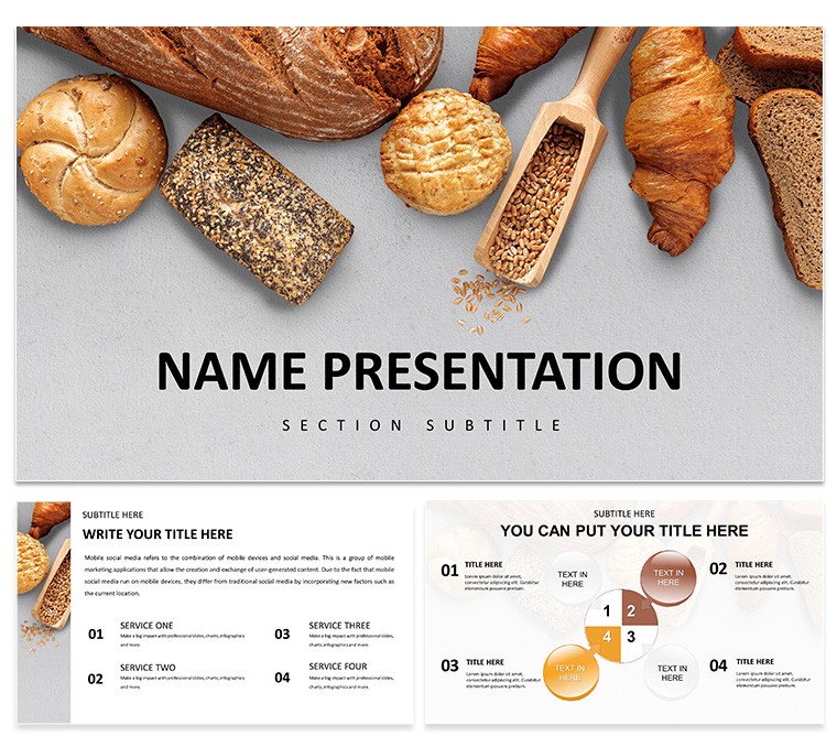 Delicious and Easy Baking Recipes Keynote Template: Presentation