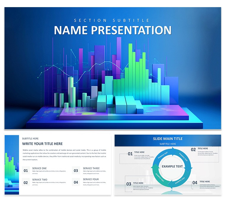 Business Graph Keynote Template - Presentation