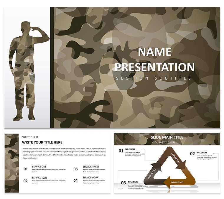 Army Uniform Keynote Template: Military Presentations