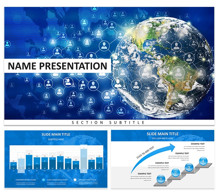 Global Network Keynote Template - Download Design Presentation