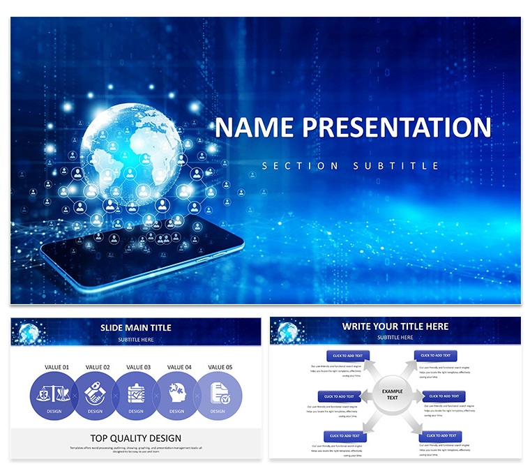 Global Connectivity: Dynamic Keynote Template for Presentation