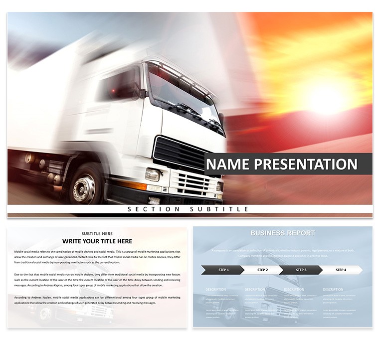 High-Speed Logistics Keynote Template for Presentation