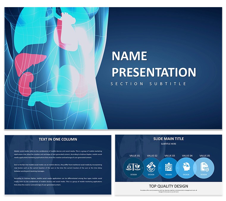 Visualize Health: Human Anatomy Keynote Template - Download Presentation