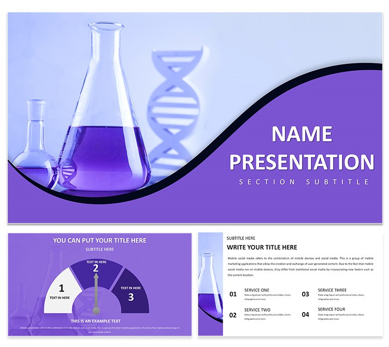 Modern Laboratory Design Keynote Template - Download Free