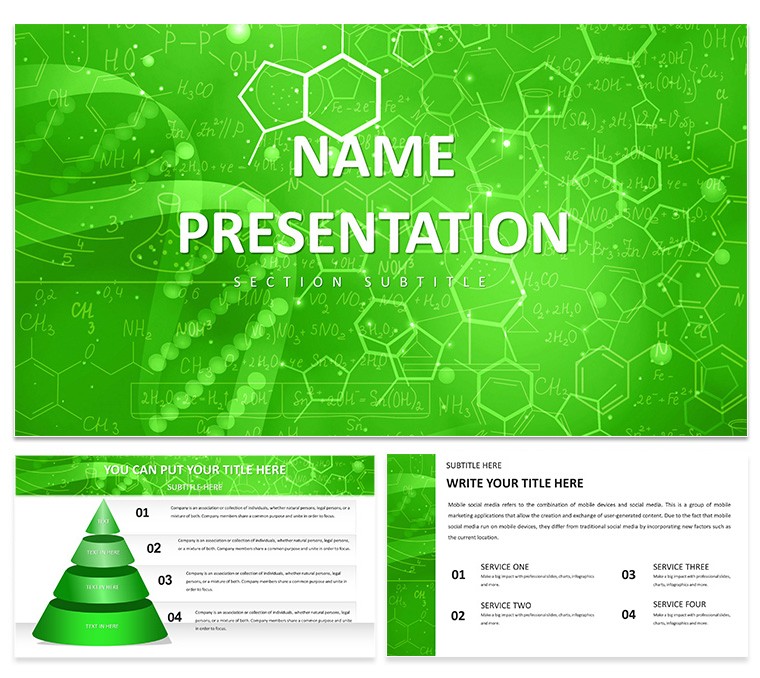 Molecular Structure Education Keynote Presentation Template - Download Free