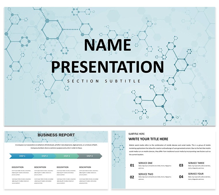 Chemistry Molecular Structure Keynote Presentation Template