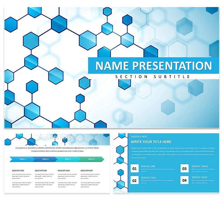 Modern Networked Keynote Template for Presentations