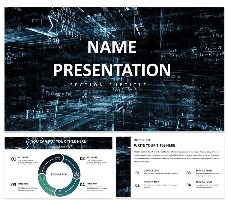 Abstract Geometric Keynote Template for Data Science and Analytics Presentations