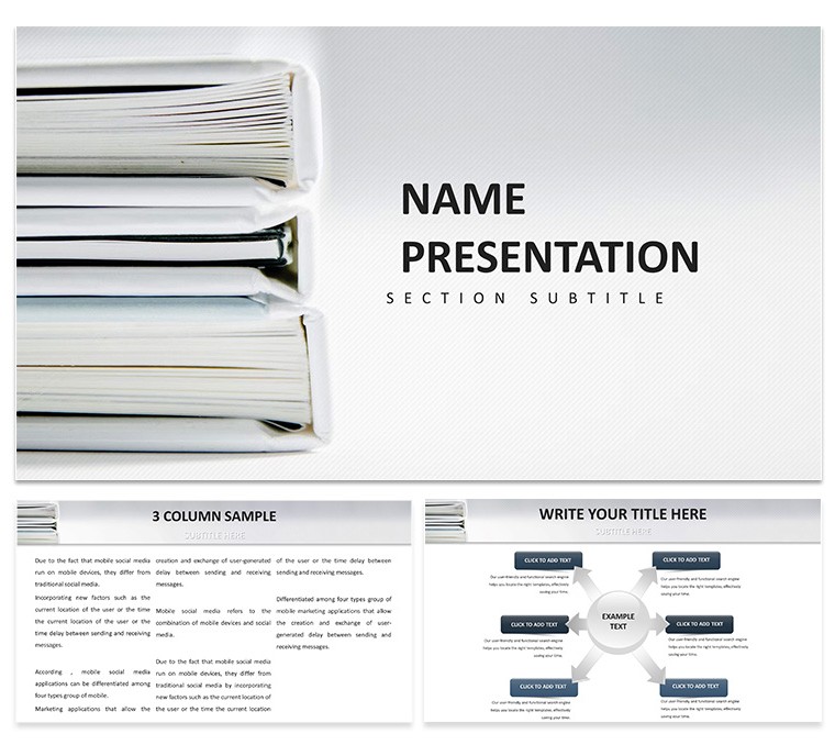 Stack Books: Learning Made Easy Keynote Template Presentation