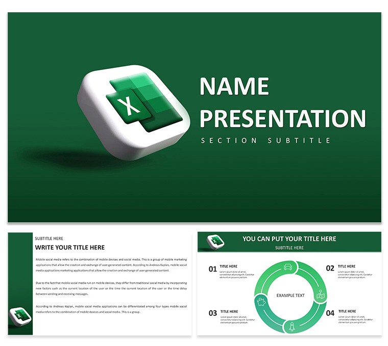 Excel Financial Growth Analysis Keynote Template Presentation