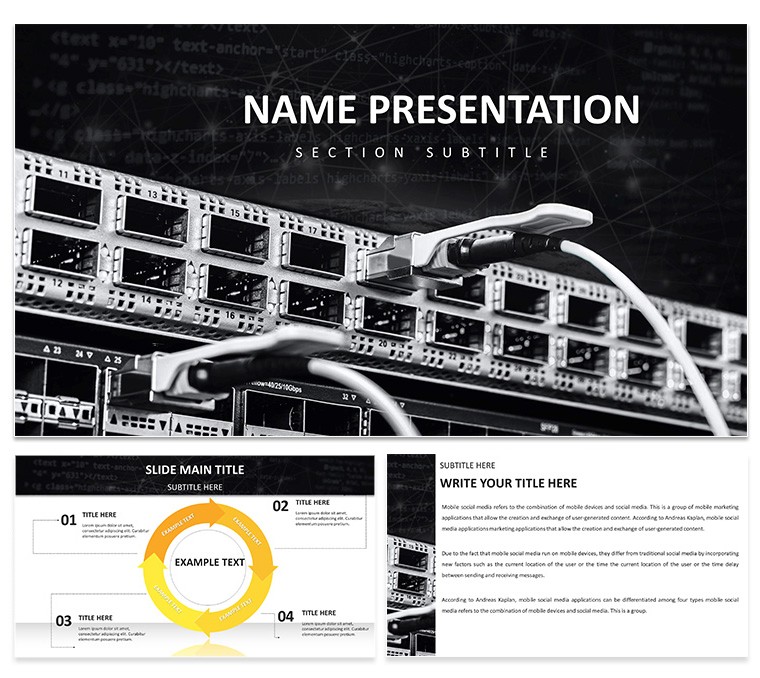 Network Infrastructure Keynote Template for Presentation