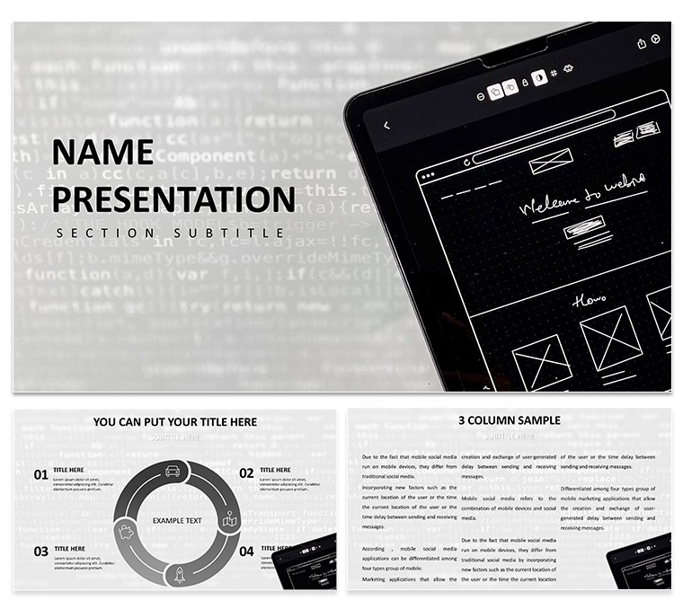 UI/UX Design Keynote Template for Presentation