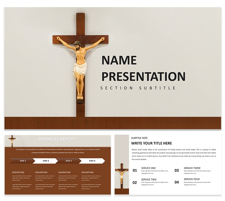 Sacrifice and Salvation: Understanding the Cross Keynote Template Presentation