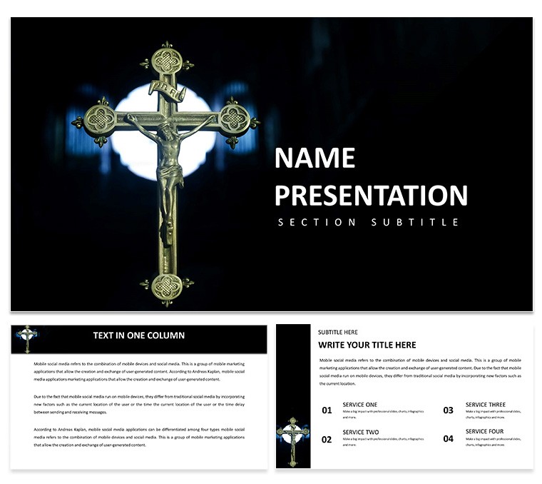 Exploring the Divine Keynote Template for Religious Presentation