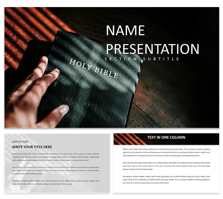 Word of God Keynote Template for Religious Presentation