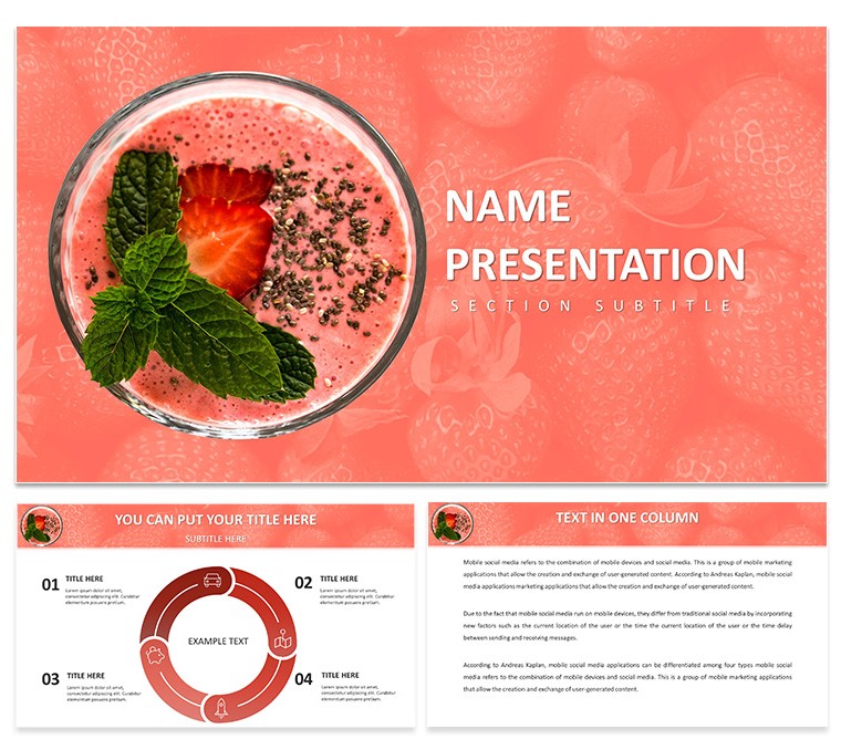 Berry Keynote Template for Healthy Eating Presentations