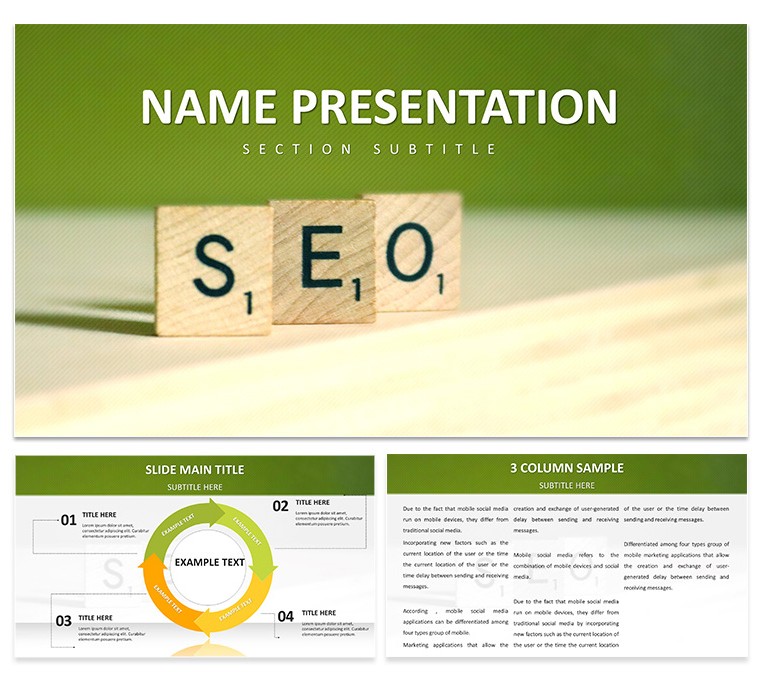 Free Download SEO Marketing Keynote Template