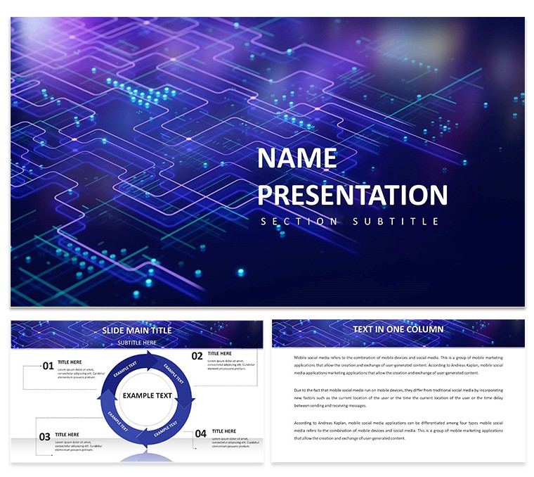 Download Neural Network Keynote Template with Diagrams Presentation