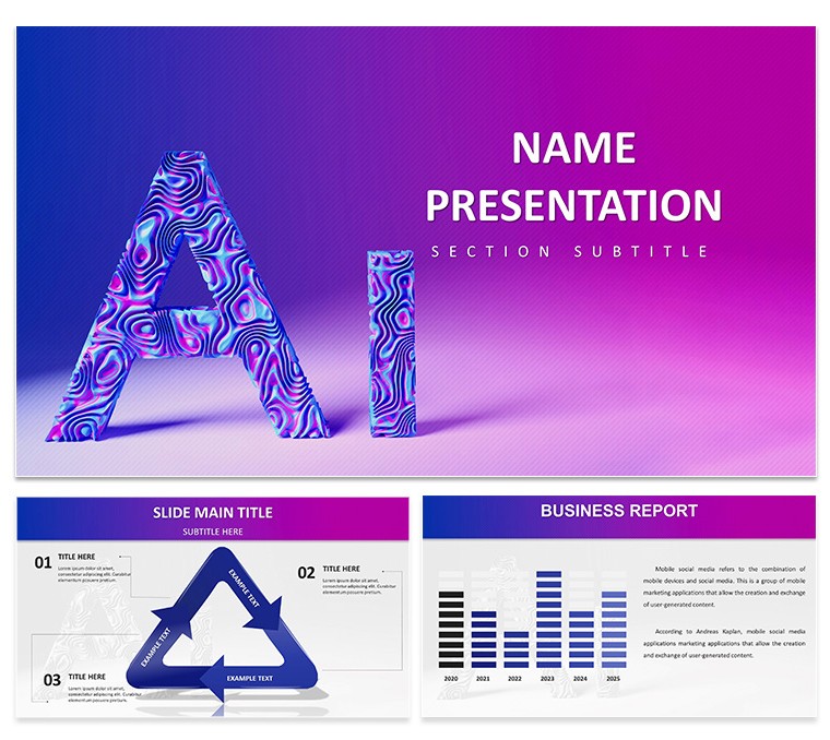 AI Machine Learning Keynote Template - Download PPT