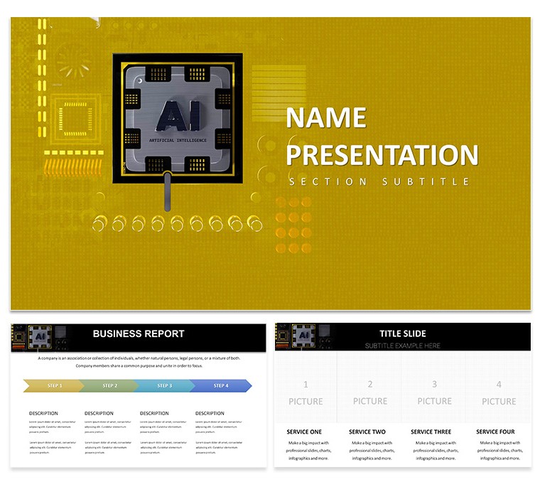 Download Technology Intelligence Artificielle Keynote Template