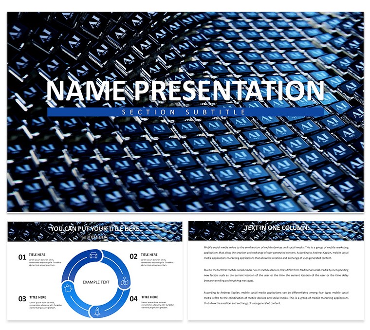 Free Download Neural Network Keynote Template Presentation Design