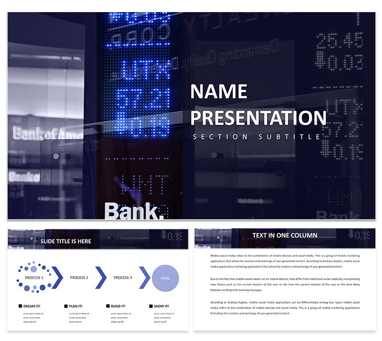 Free Financial Market Analysis Keynote Template - Download Presentation