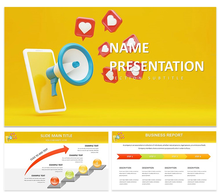 Social Media Marketing Keynote Presentation Template  - Download