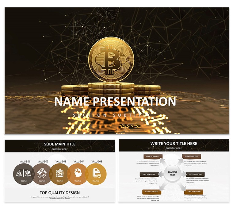 Download Bitcoin Price Today Template for Keynote Presentation