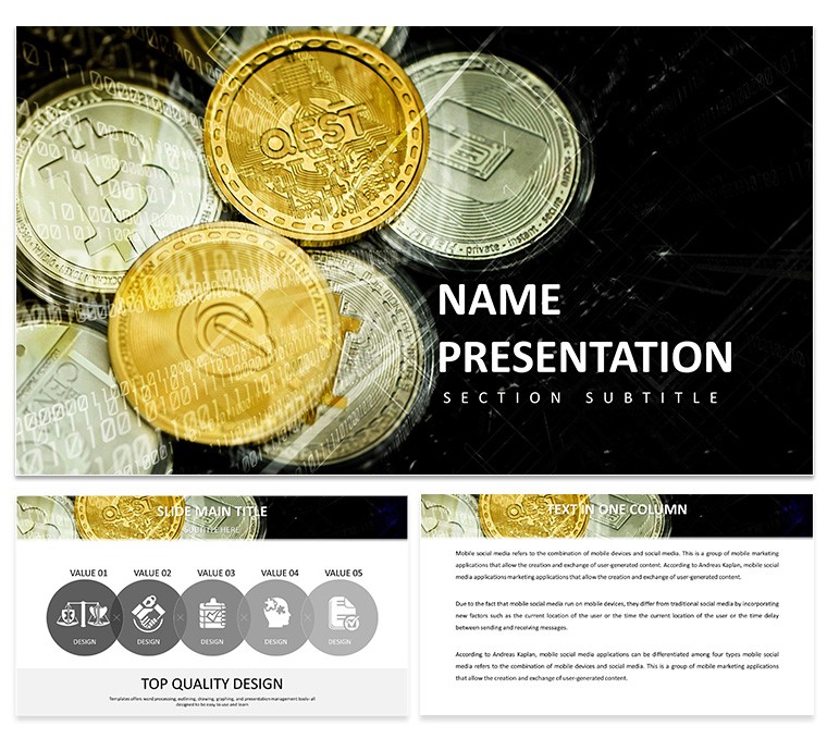 Download Investing in Cryptocurrency Template for Keynote Presentation