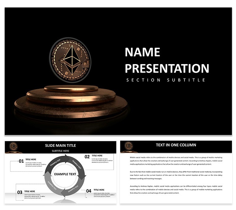 Download Ethereum Cryptocurrency and Blockchain Template for Keynote Presentation