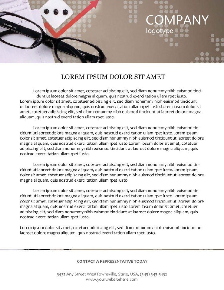 Project analyst Letterhead template