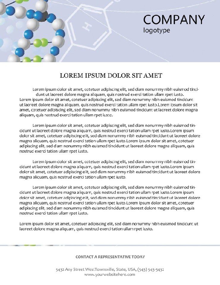 Structure Platinated DNA Letterhead Templates