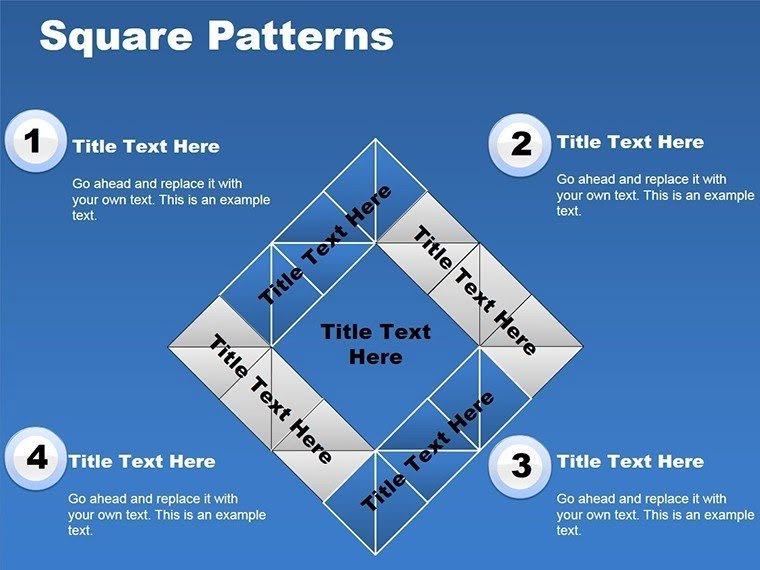 Matrix Square Patterns PowerPoint Charts Template