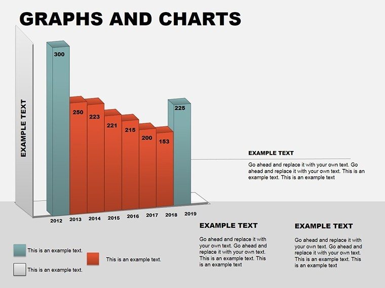 3D PowerPoint Graphs and Charts Template Presentation, Download PPT