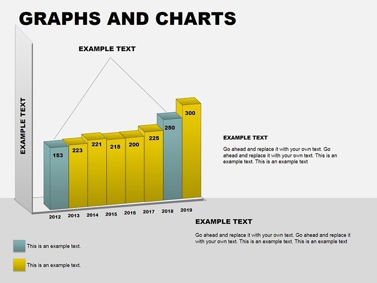 3D PowerPoint Graphs and Charts Template Presentation, Download PPT