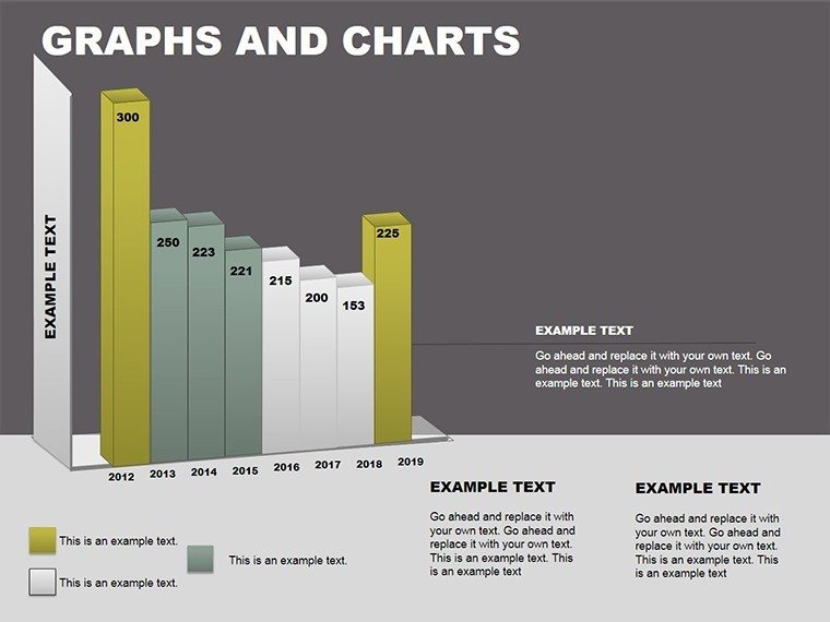 3D PowerPoint Graphs and Charts Template Presentation, Download PPT