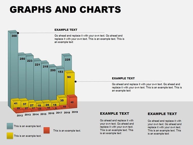 3D PowerPoint Graphs and Charts Template Presentation, Download PPT