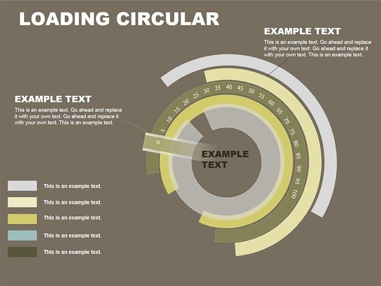 Loading Circular PowerPoint Charts Template Presentation