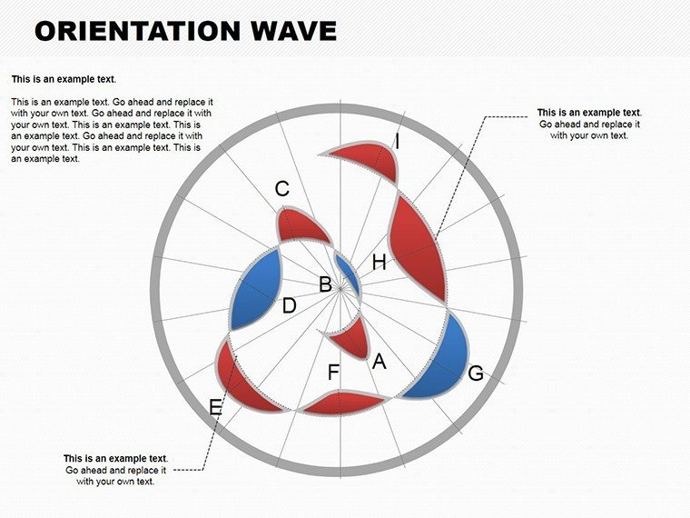 Orientation Wave PowerPoint Charts Templates