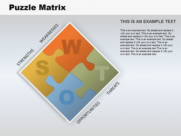 Puzzle Matrix PowerPoint charts
